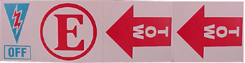 (image for) 4 Emergency Decals Off - E - Tow - Tow