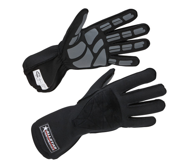 (image for) Driving Gloves, SFI 3.3/5, Outseam, Double Layer, Nomex, Black /