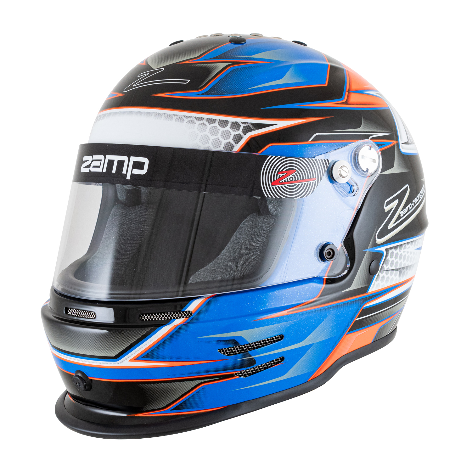 (image for) Zamp RZ-42Y Youth Snell CMR2016 Helmet Orange/Blue 52cm 251.95