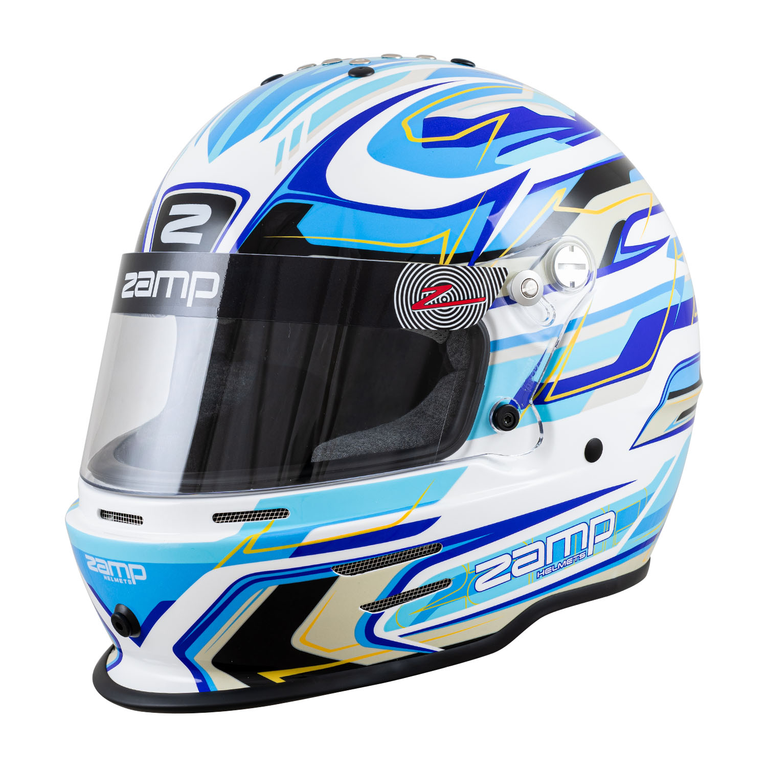 (image for) Zamp RZ-42Y Youth Snell CMR2016 Helmet White/Blu/Lt Blu 54cm 251