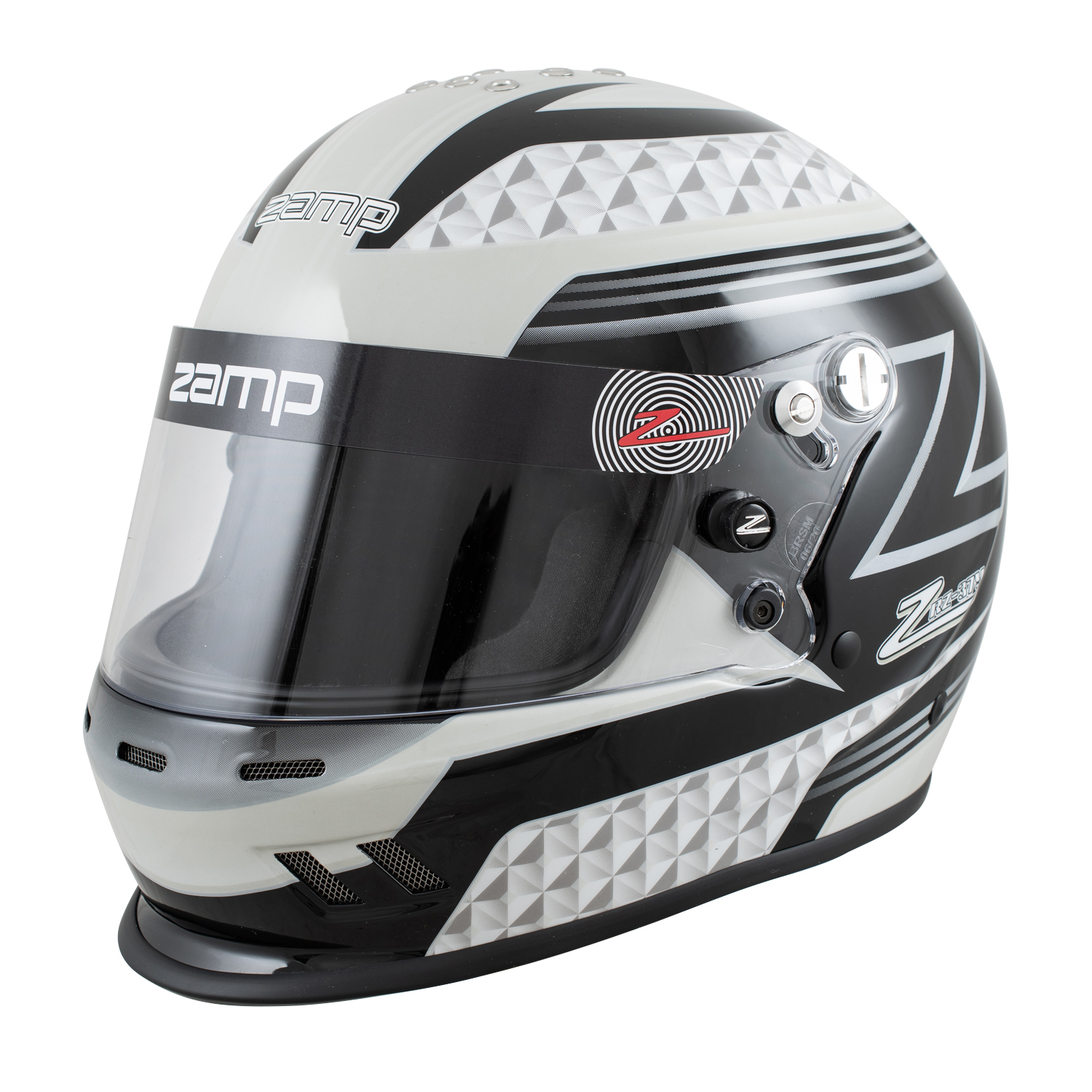(image for) Zamp RZ-37Y SFI 24.1 Helmet Black/Gray 56cm 219.95