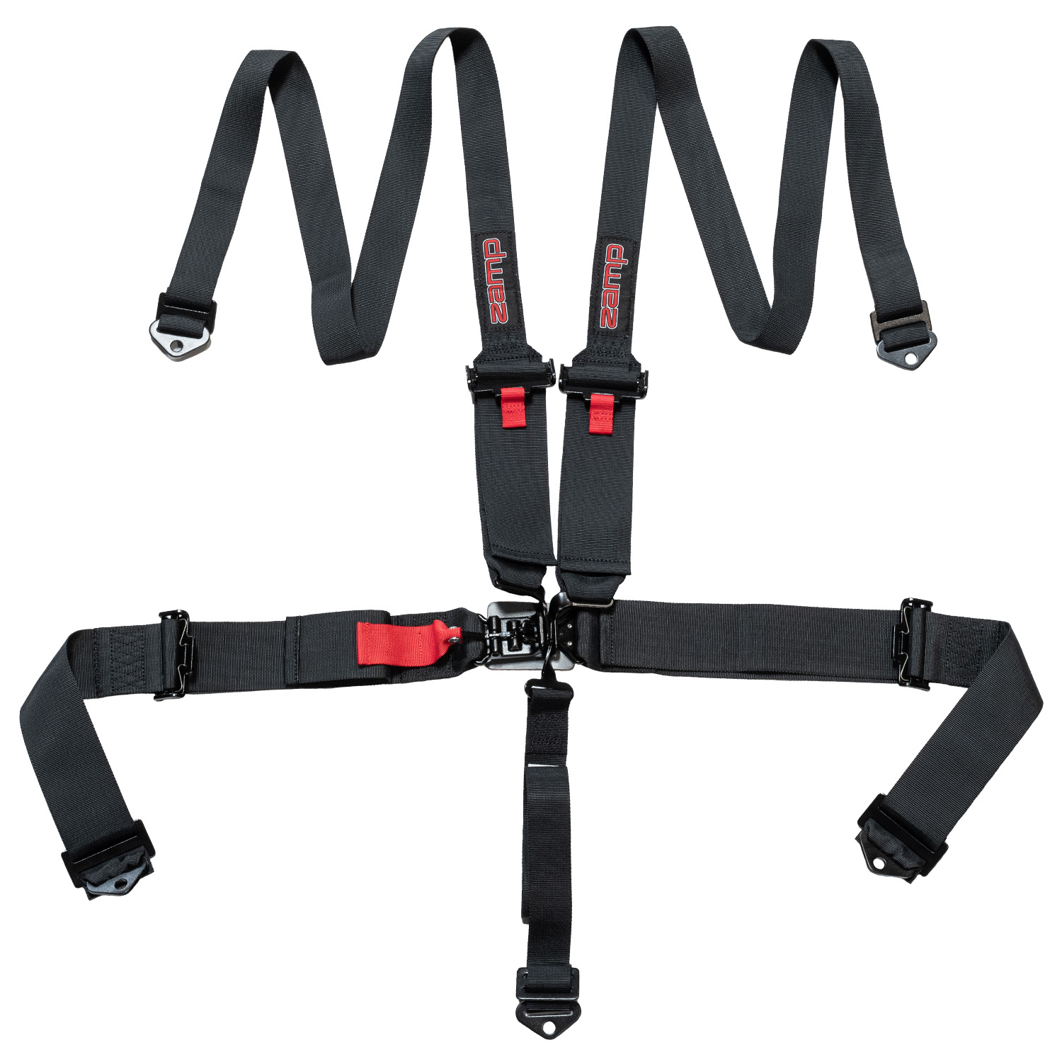 (image for) Zamp Race Seat Harness Black 3/2 Shoulder 3 5 Point Pull Up (In)