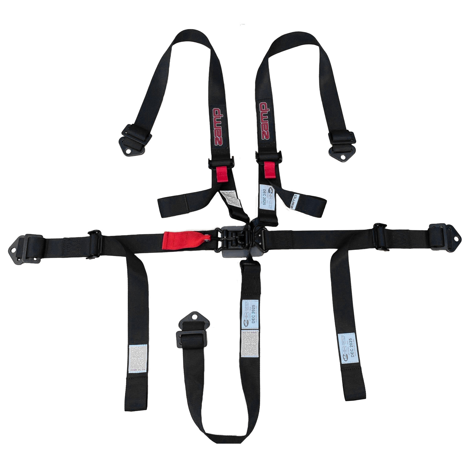 (image for) Zamp Race Seat Harness Youth Black 2" 5 Point SFI 16.2 99.95