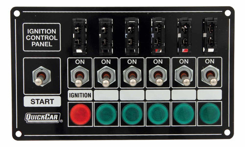 (image for) Extreme Fused & Lit Single Ignition 7 Switch Panel 50-7164