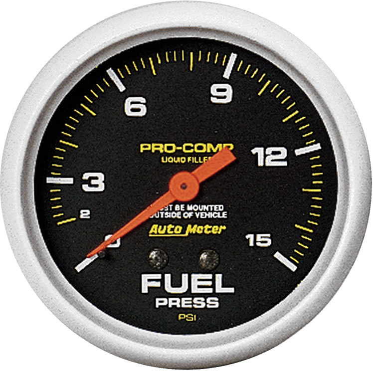 (image for) Pro Comp Replacement Gauge Liquid Filled Fuel Pressure