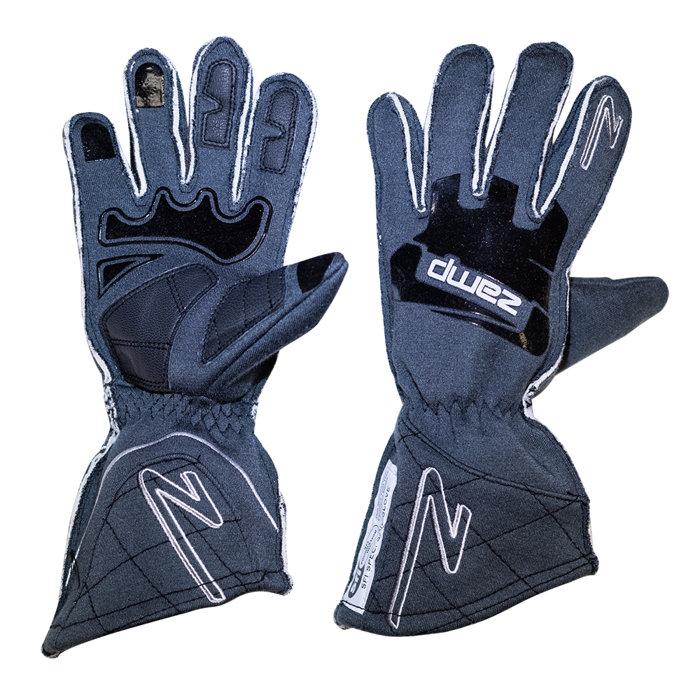 (image for) Zamp ZR-50 SFI 3.3/5 Race Gloves Gray XLarge 68.25