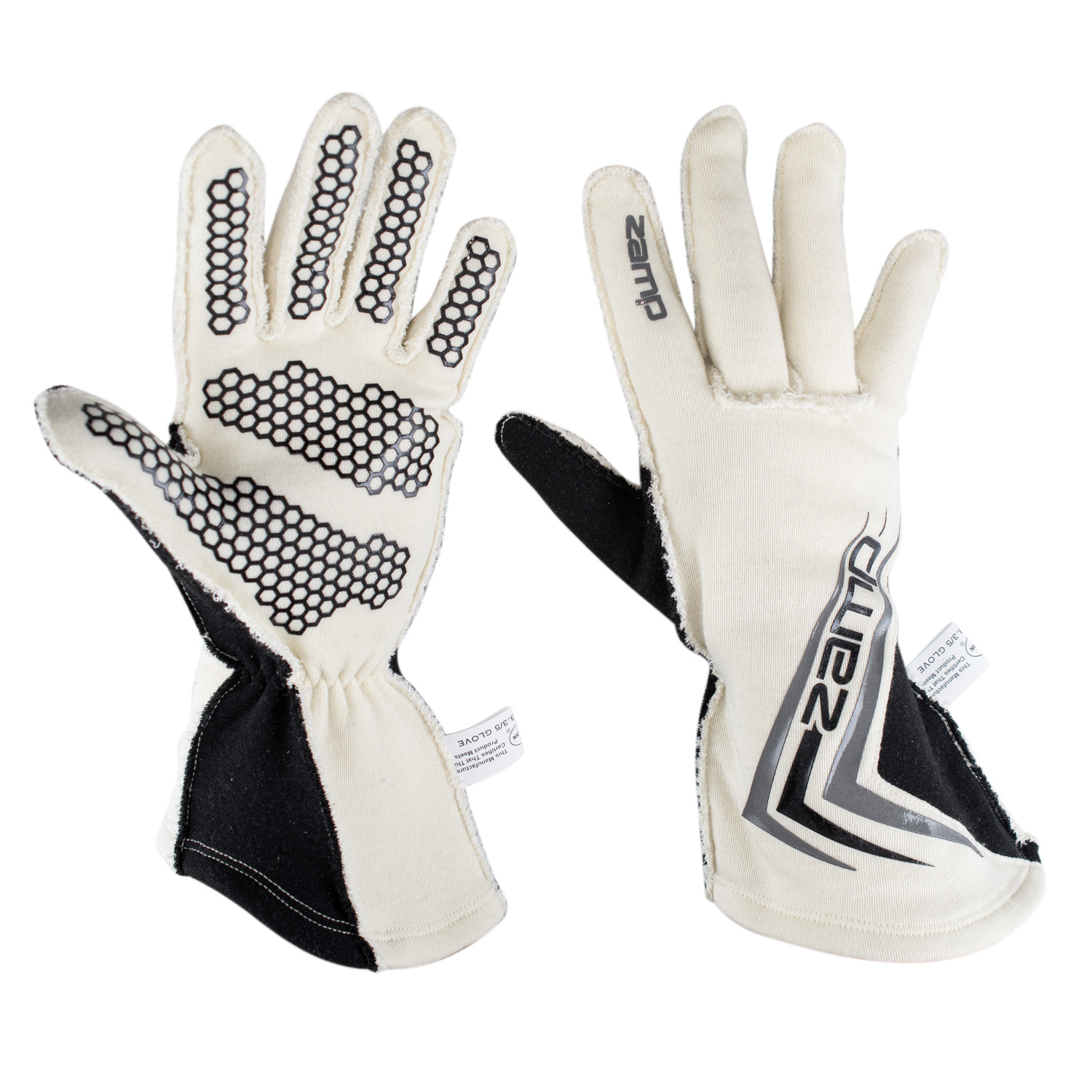 (image for) Zamp ZR-60 SFI 3.3/5 Race Gloves White Large 94.5