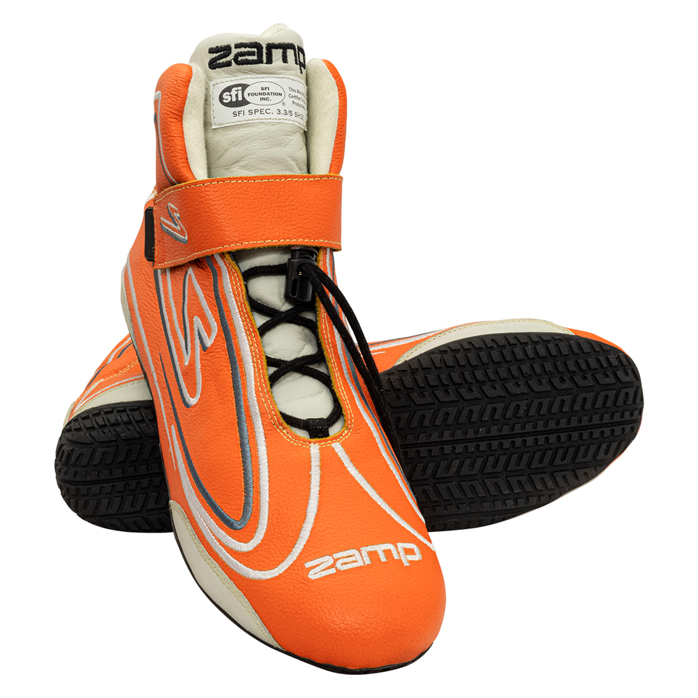 (image for) Zamp ZR-50 SFI 3.3/5 Race Shoe Neon ORG Size 8 115.5