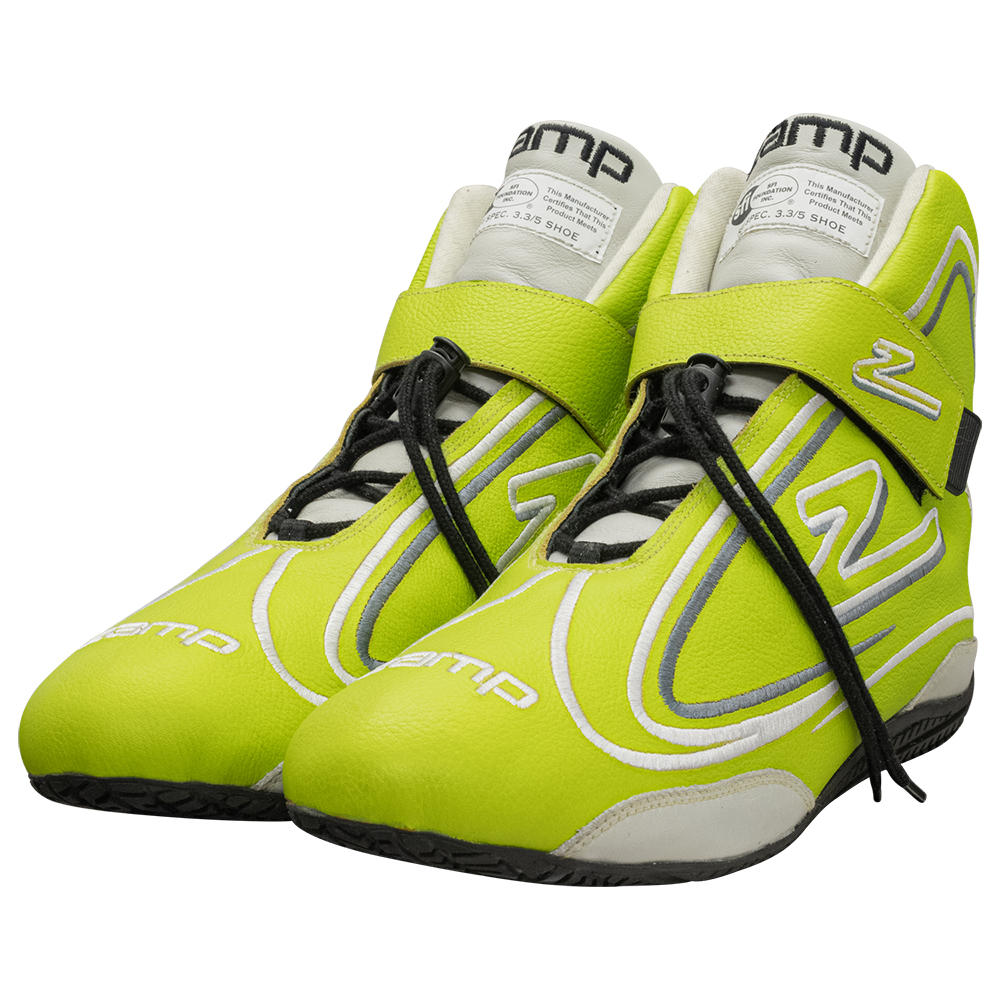 Zamp ZR-50 SFI 3.3/5  Race Shoe Neon GRN Size 13 115.5