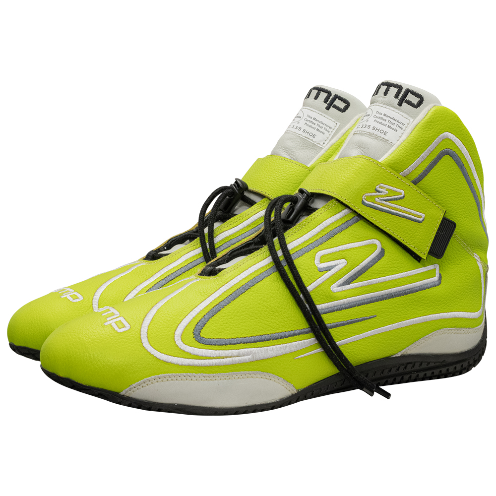 Zamp ZR-50 SFI 3.3/5  Race Shoe Neon GRN Size 13 115.5