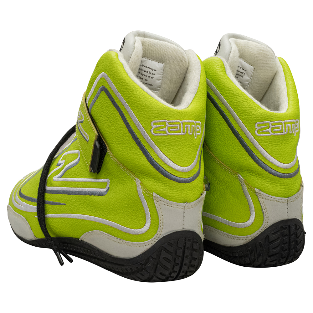 Zamp ZR-50 SFI 3.3/5  Race Shoe Neon GRN Size 13 115.5