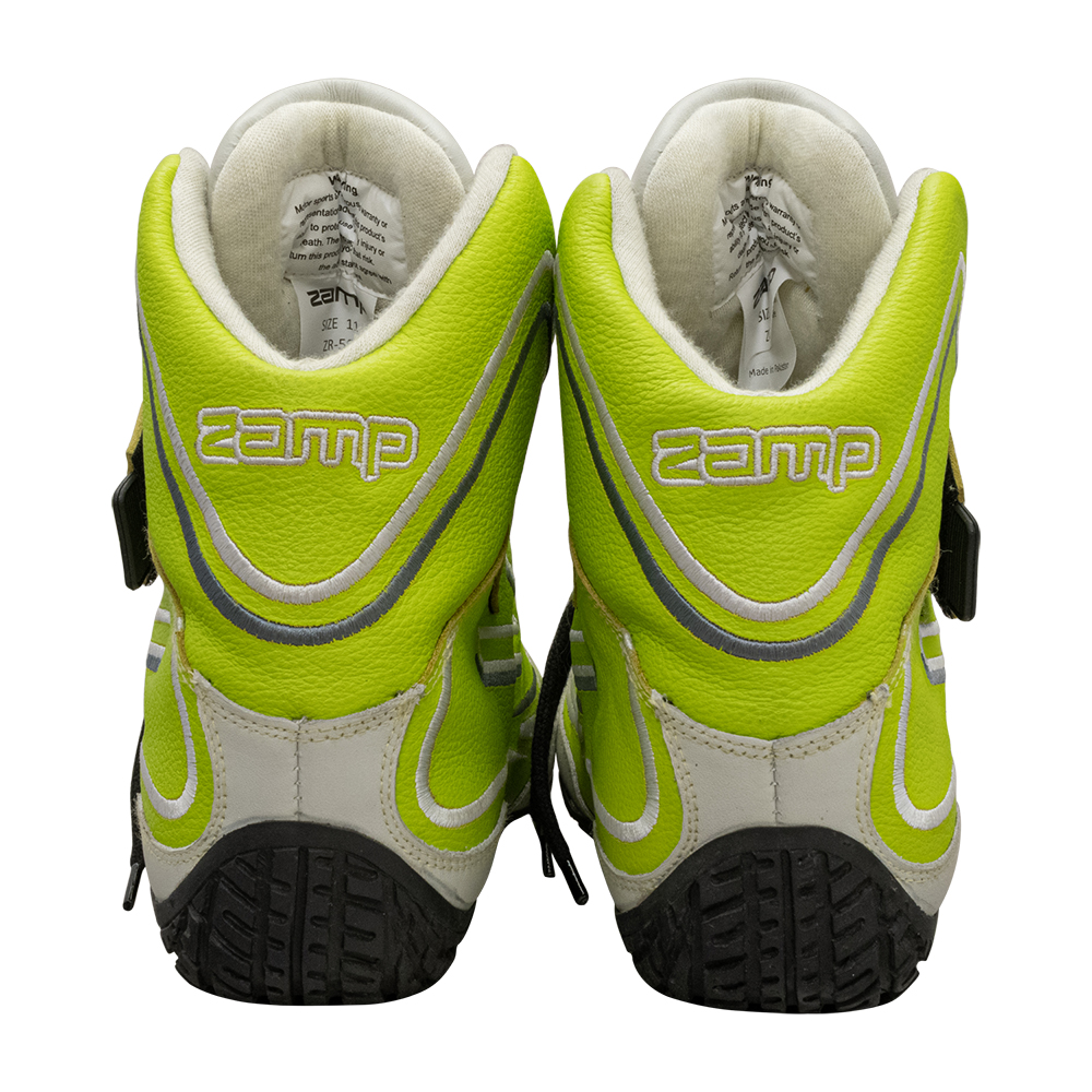 Zamp ZR-50 SFI 3.3/5  Race Shoe Neon GRN Size 13 115.5