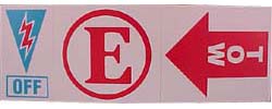 (image for) 3 Emergency Decals Off - E - Tow